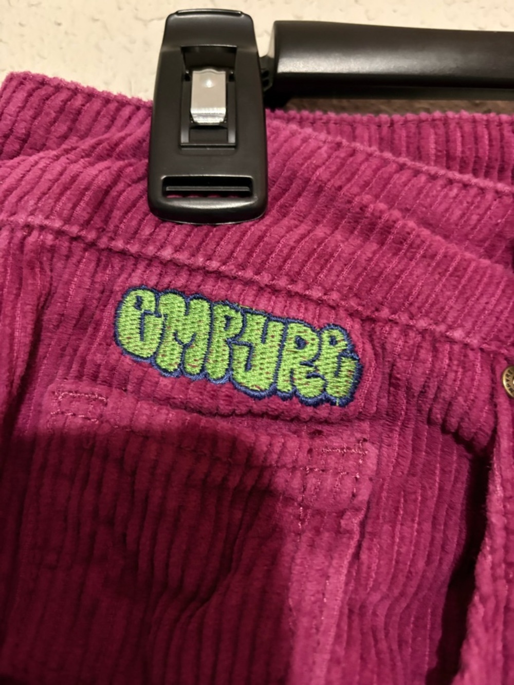 Empyre Fuchsia Corduroy Wide Leg Jeans - Picture 5 of 6